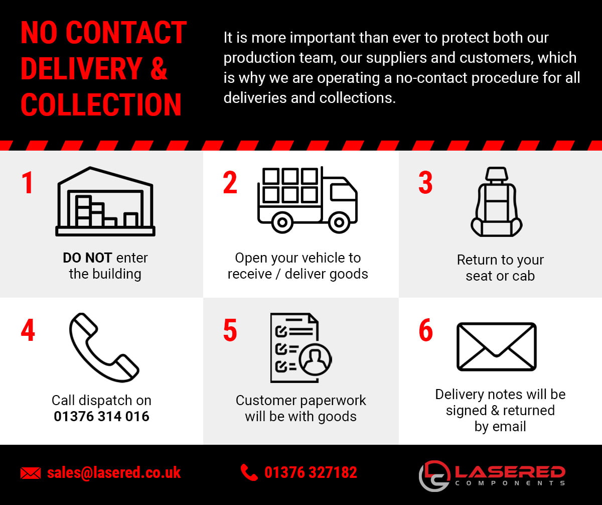 No contact delivery and collection system